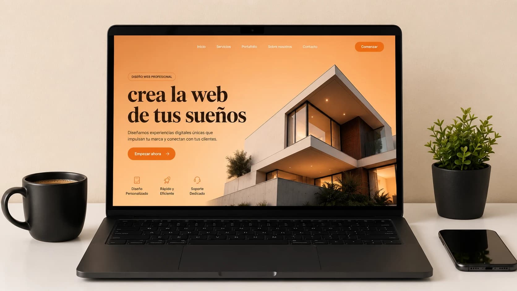 Página Web — tu sitio profesional creado con IA, conectado a tu CRM